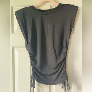 NEW | Story On | Women’s Black Side Cinge Shirt Top Tank Top Small